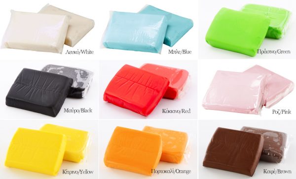 Sugar paste variety of colors