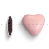 heart praline with sugar coating-light pink polished or matte